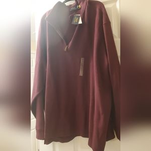 Men's maroon Ralph Lauren 1/4 zip